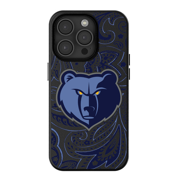 Memphis Grizzlies Paisley iPhone MagSafe Compatible Phone Case