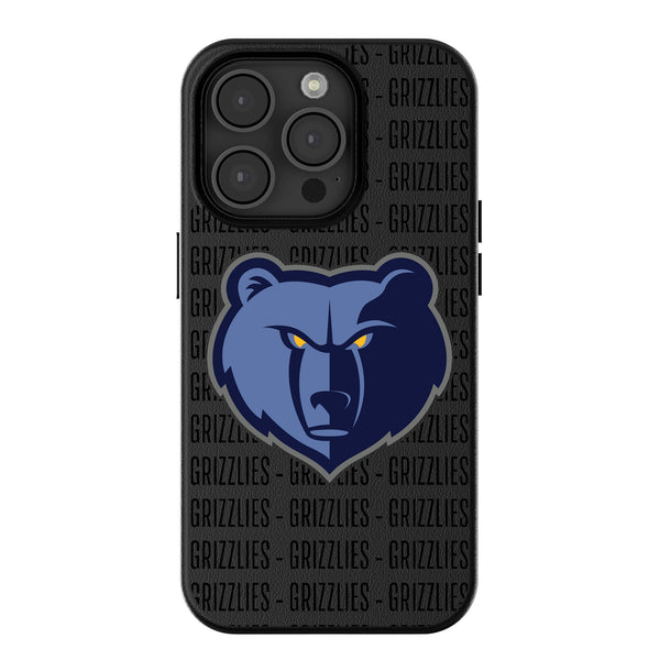 Memphis Grizzlies Text Backdrop iPhone MagSafe Compatible Phone Case