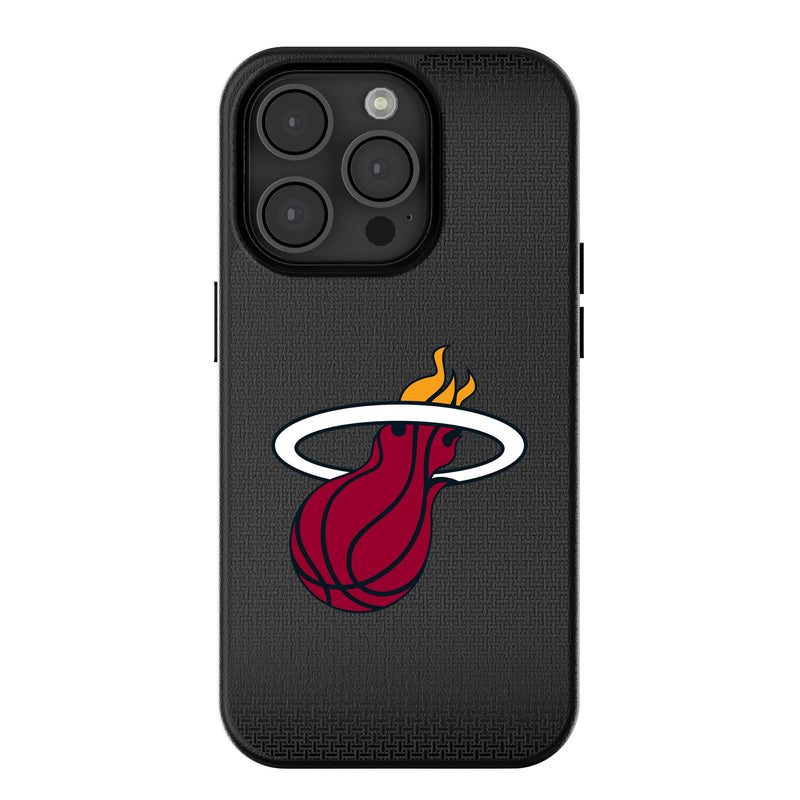 Miami Heat Linen iPhone MagSafe Compatible Phone Case