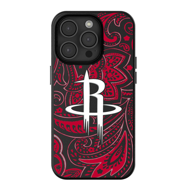 Houston Rockets Paisley iPhone MagSafe Compatible Phone Case