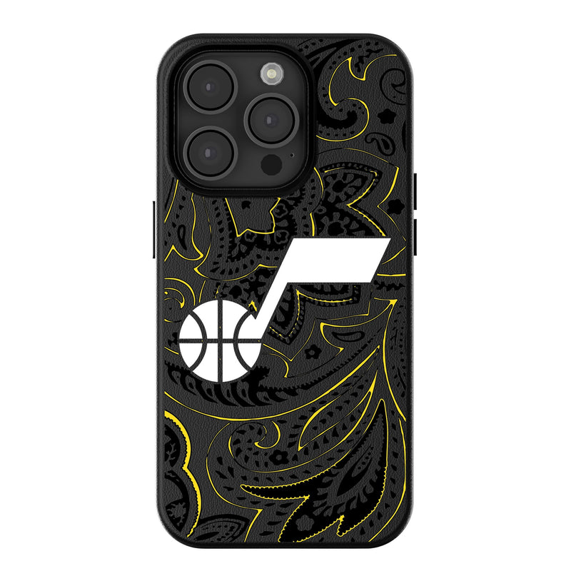 Utah Jazz Paisley iPhone MagSafe Compatible Phone Case