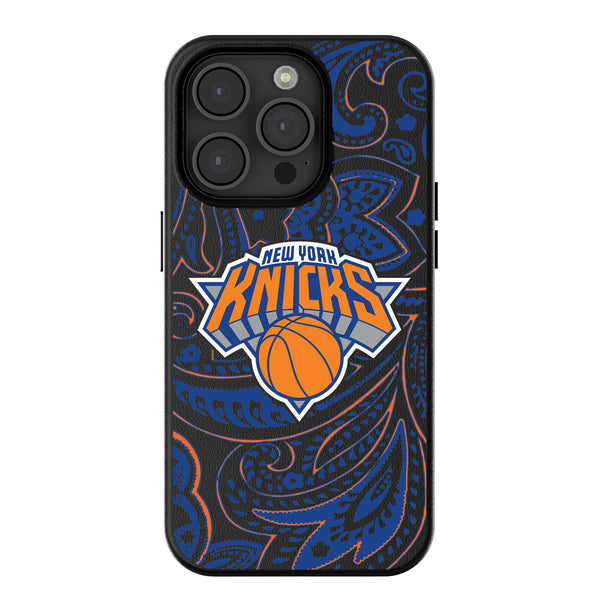 New York Knicks Paisley iPhone MagSafe Compatible Phone Case