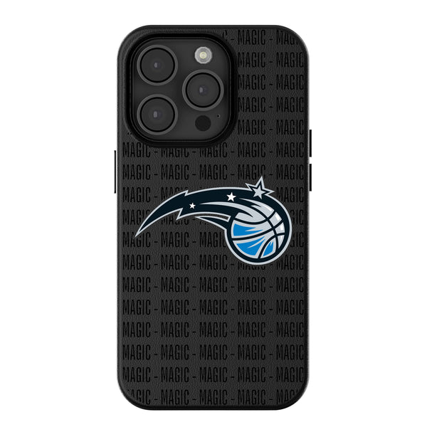 Orlando Magic Text Backdrop iPhone MagSafe Compatible Phone Case