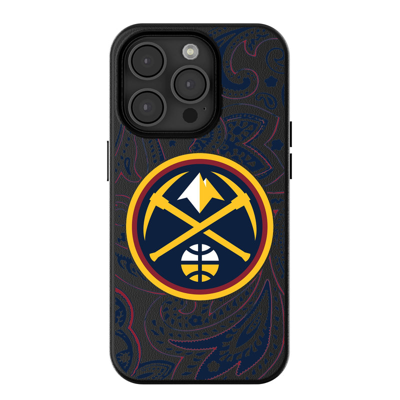 Denver Nuggets Paisley iPhone MagSafe Compatible Phone Case