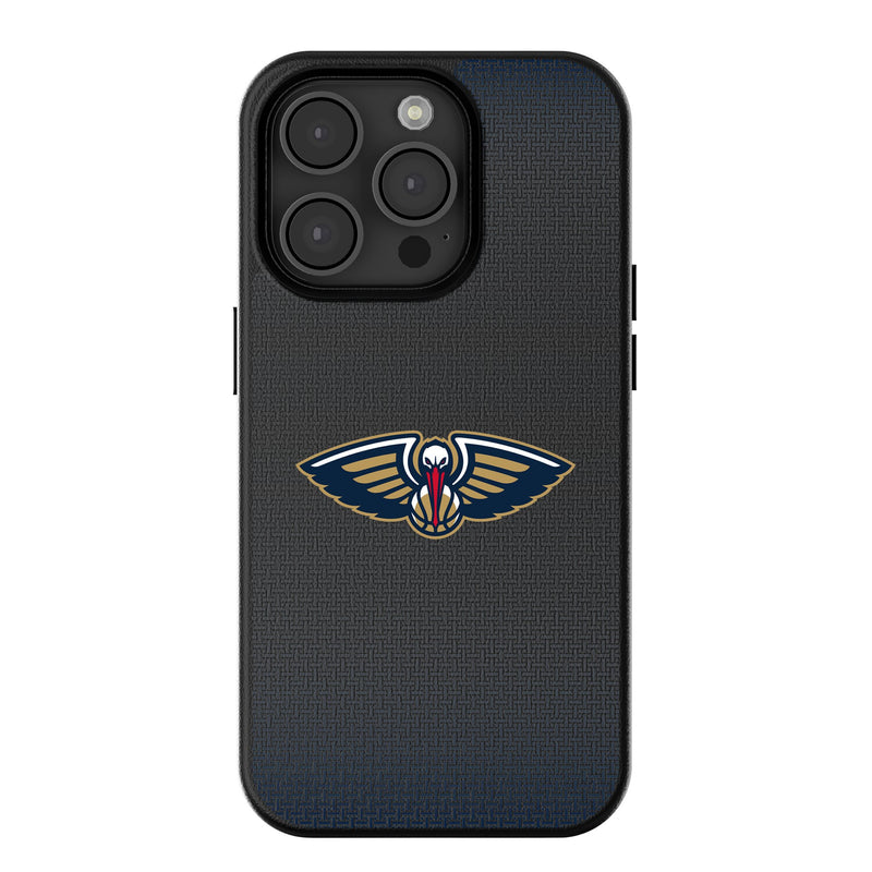 New Orleans Pelicans Linen iPhone MagSafe Compatible Phone Case