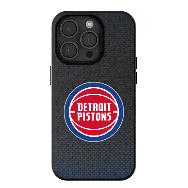 Detroit Pistons Linen iPhone MagSafe Compatible Phone Case