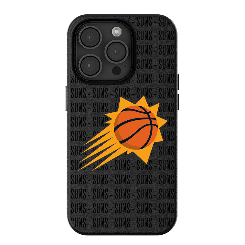 Phoenix Suns Text Backdrop iPhone MagSafe Compatible Phone Case