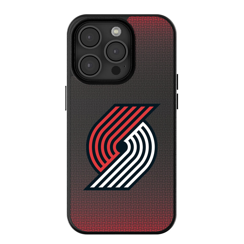 Portland Trail Blazers Linen iPhone MagSafe Compatible Phone Case