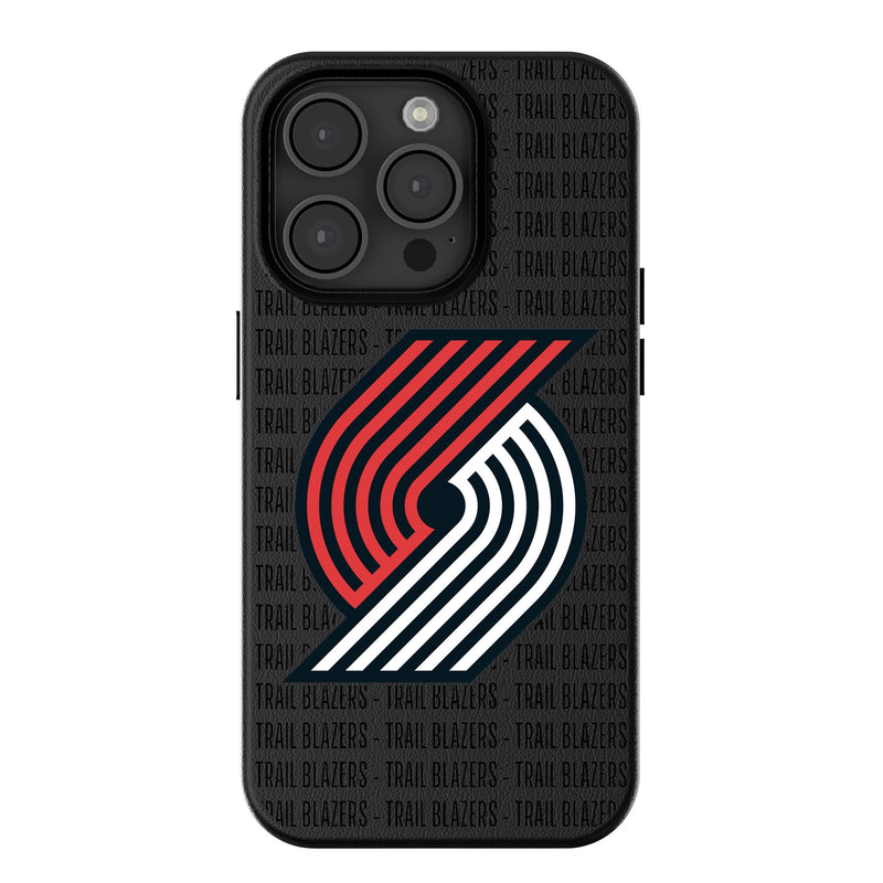 Portland Trail Blazers Text Backdrop iPhone MagSafe Compatible Phone Case