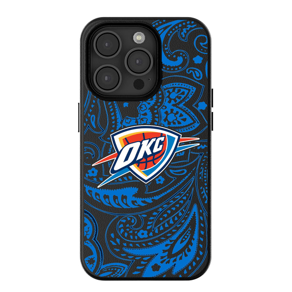 Oklahoma City Thunder Paisley iPhone MagSafe Compatible Phone Case