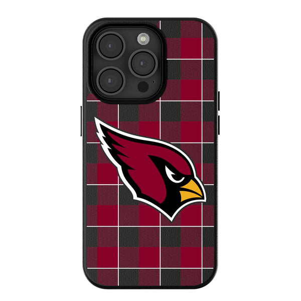 Arizona Cardinals Plaid iPhone MagSafe Compatible Phone Case