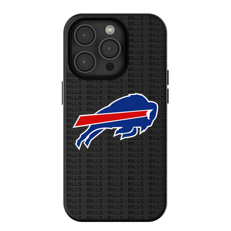 Buffalo Bills Text Backdrop iPhone MagSafe Compatible Phone Case