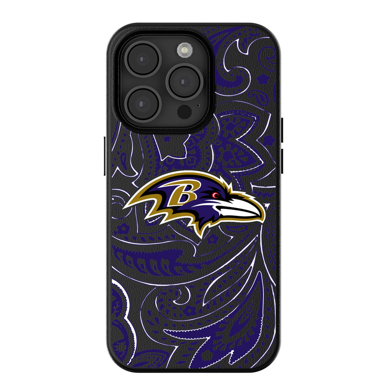 Baltimore Ravens Paisley iPhone MagSafe Compatible Phone Case