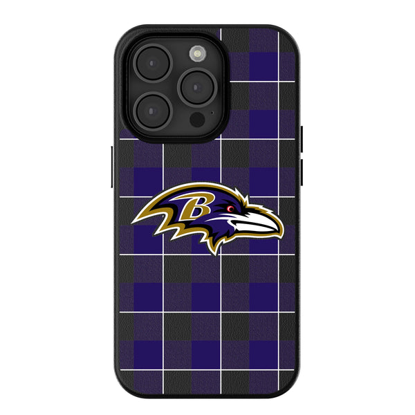 Baltimore Ravens Plaid iPhone MagSafe Compatible Phone Case