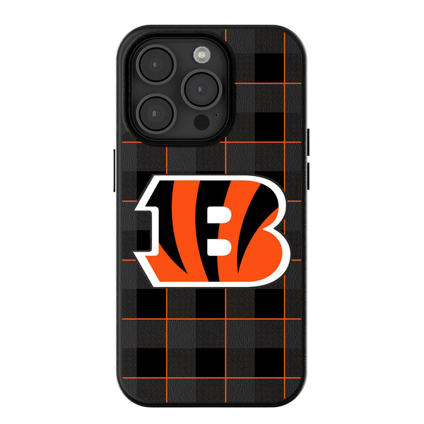 Cincinnati Bengals Plaid iPhone Magnetic Phone Case