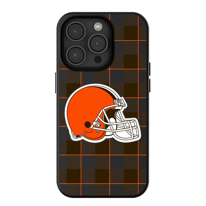 Cleveland Browns Plaid iPhone MagSafe Compatible Phone Case