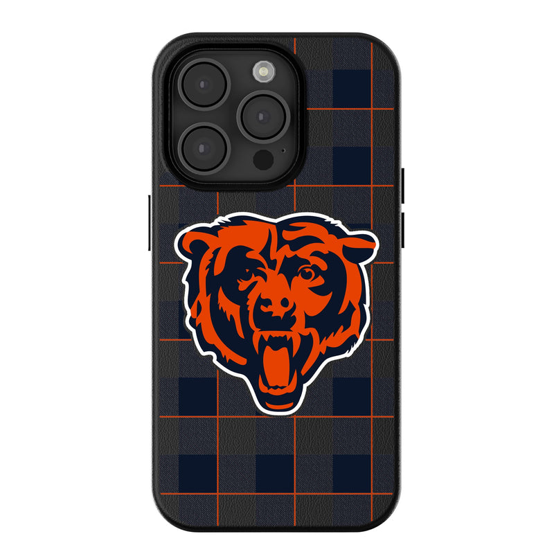 Chicago Bears Plaid iPhone MagSafe Compatible Phone Case