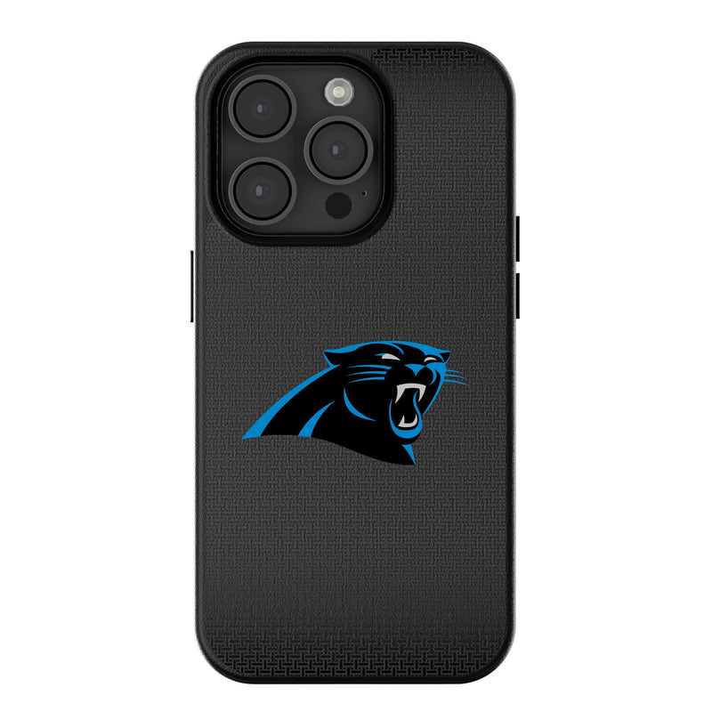 Carolina Panthers Linen iPhone MagSafe Compatible Phone Case