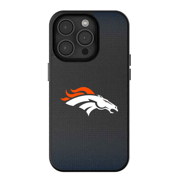 Denver Broncos Linen iPhone MagSafe Compatible Phone Case