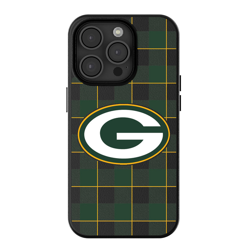 Green Bay Packers Plaid iPhone MagSafe Compatible Phone Case