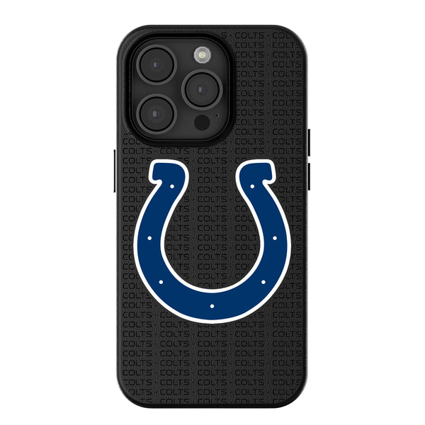 Indianapolis Colts Text Backdrop iPhone MagSafe Compatible Phone Case