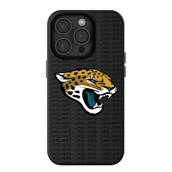 Jacksonville Jaguars Text Backdrop iPhone MagSafe Compatible Phone Case