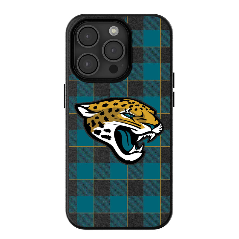 Jacksonville Jaguars Plaid iPhone Magnetic Phone Case