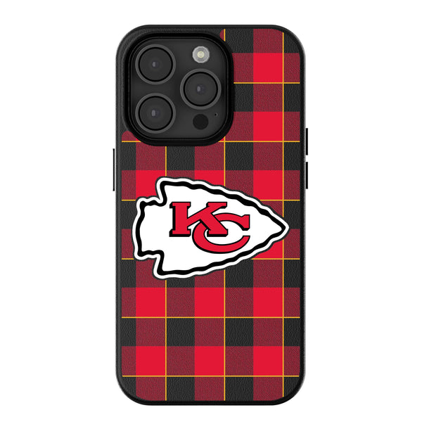 Kansas City Chiefs Plaid iPhone Magnetic Phone Case