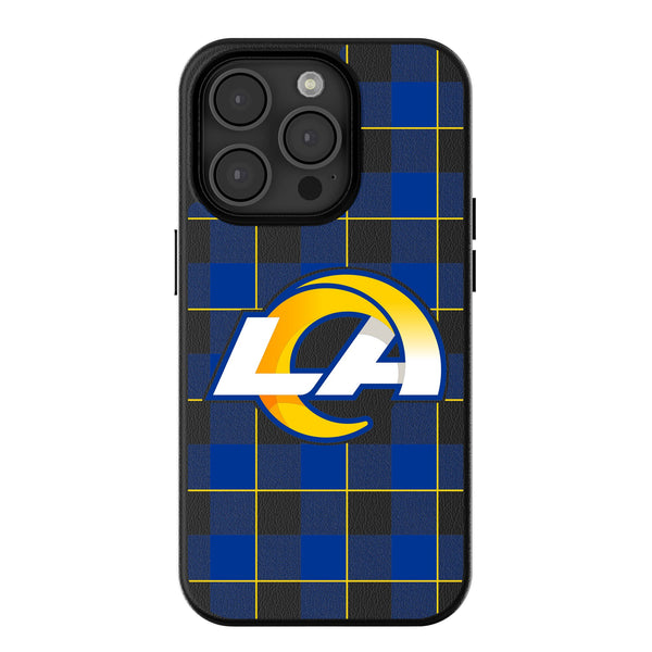 Los Angeles Rams Plaid iPhone Magnetic Phone Case