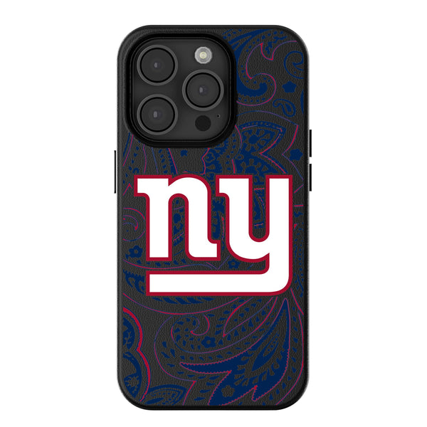 New York Giants Paisley iPhone MagSafe Compatible Phone Case