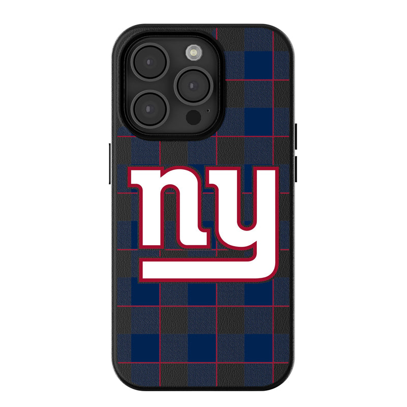 New York Giants Plaid iPhone Magnetic Phone Case