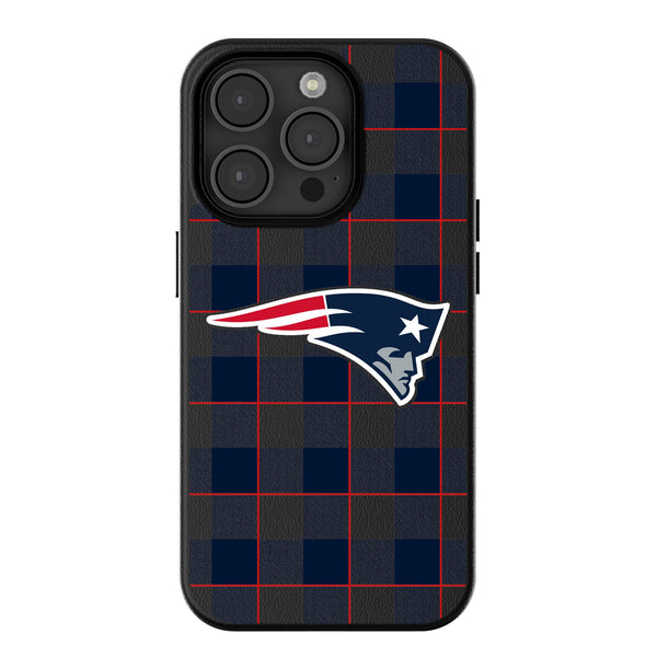 New England Patriots Plaid iPhone MagSafe Compatible Phone Case