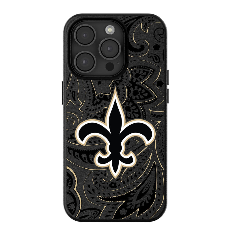 New Orleans Saints Paisley iPhone Magnetic Phone Case