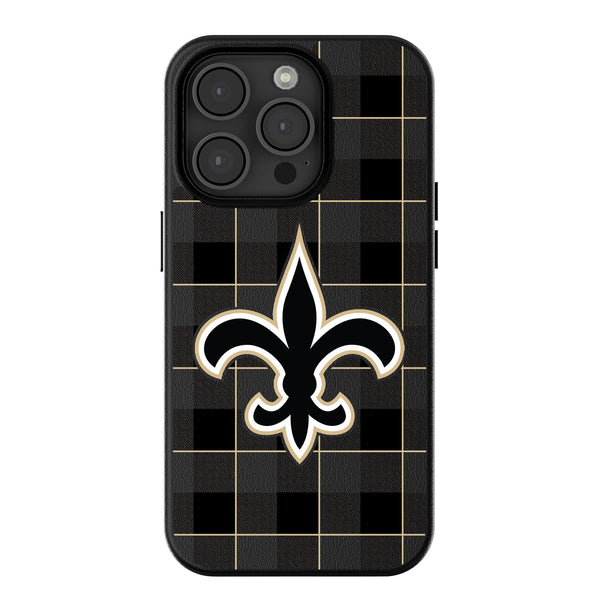 New Orleans Saints Plaid iPhone Magnetic Phone Case