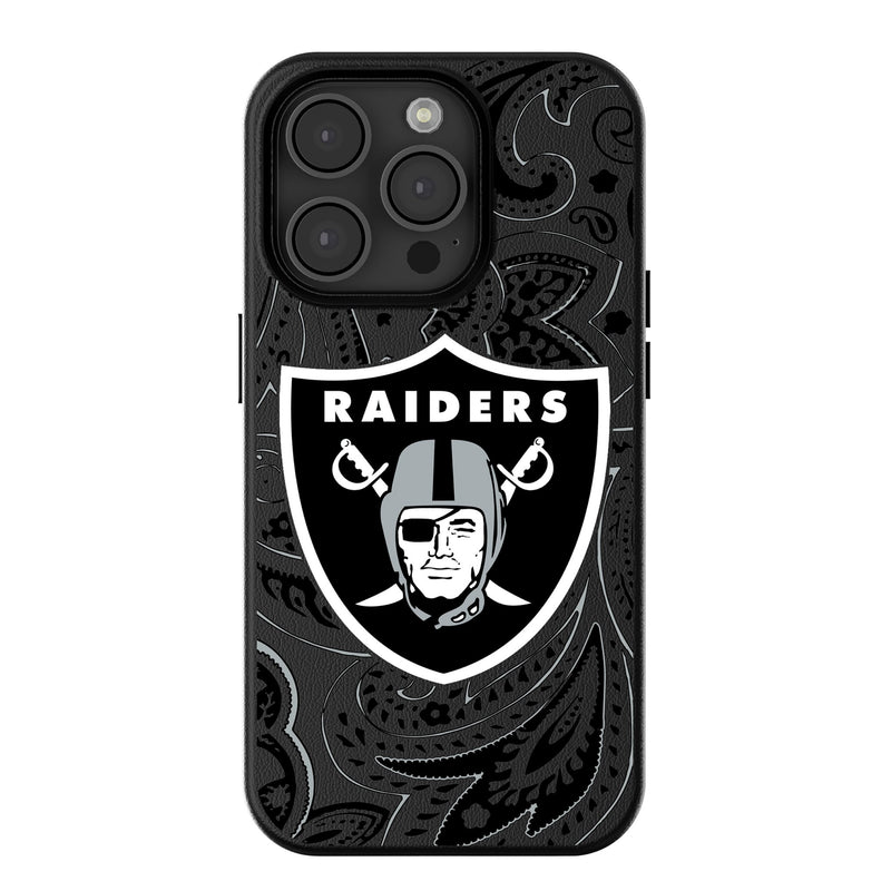 Las Vegas Raiders Paisley iPhone Magnetic Phone Case