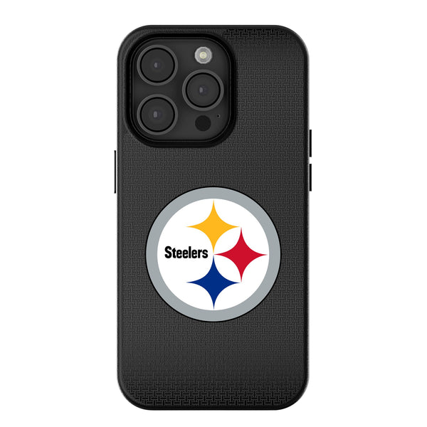 Pittsburgh Steelers Linen iPhone MagSafe Compatible Phone Case