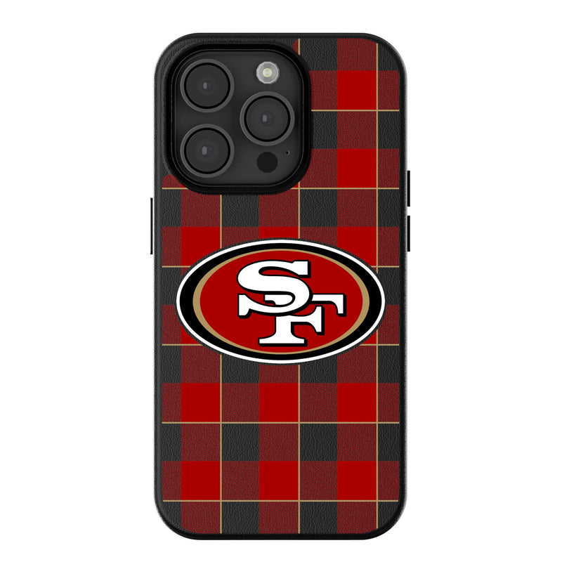 San Francisco 49ers Plaid iPhone MagSafe Compatible Phone Case