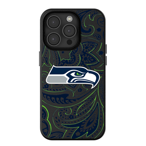 Seattle Seahawks Paisley iPhone Magnetic Phone Case