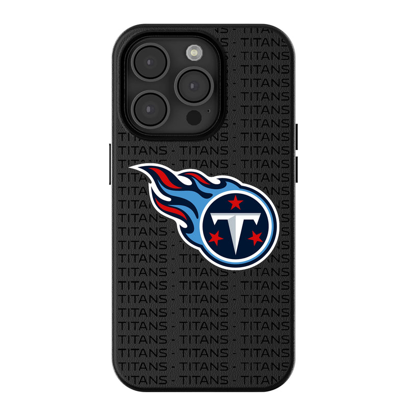 Tennessee Titans Text Backdrop iPhone MagSafe Compatible Phone Case