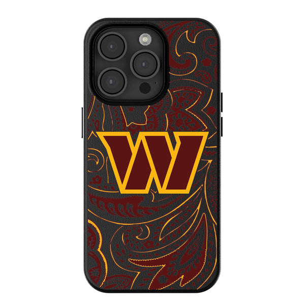 Washington Commanders Paisley iPhone Magnetic Phone Case