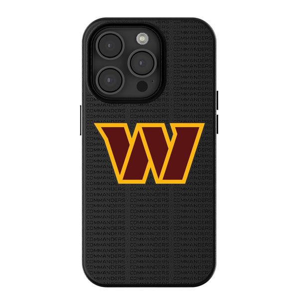 Washington Commanders Text Backdrop iPhone MagSafe Compatible Phone Case