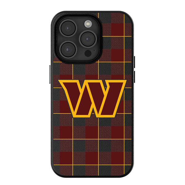 Washington Commanders Plaid iPhone Magnetic Phone Case