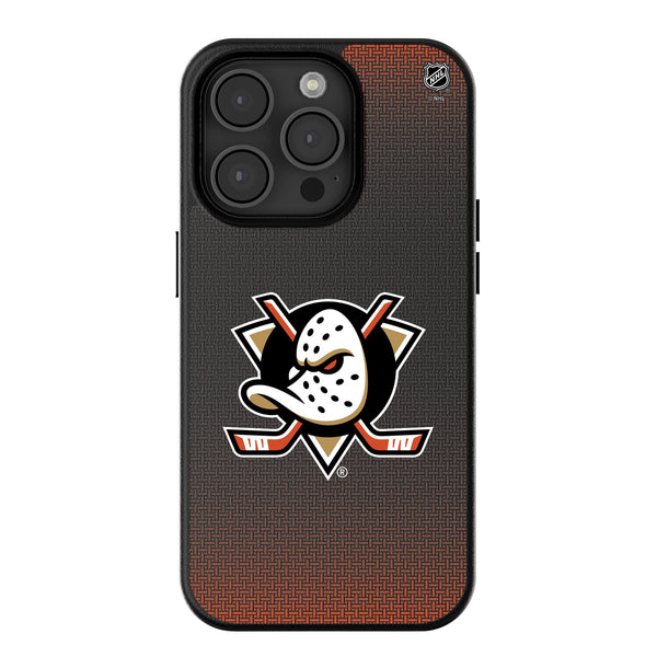 Anaheim Ducks Linen iPhone MagSafe Compatible Phone Case