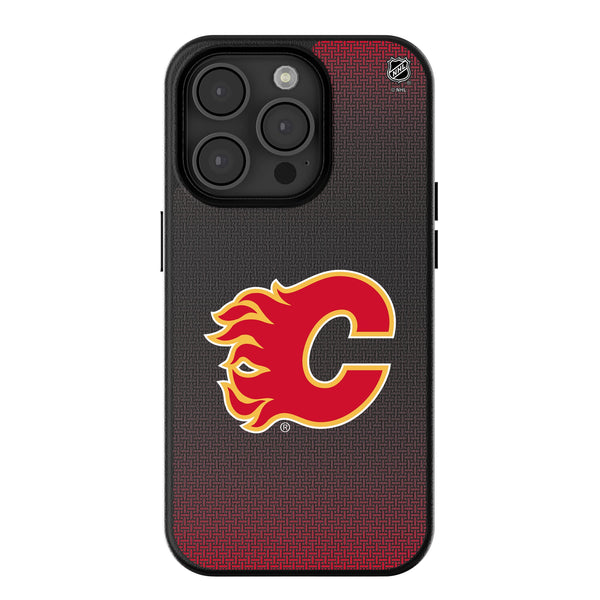 Calgary Flames Linen iPhone MagSafe Compatible Phone Case