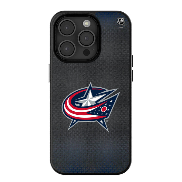 Columbus Blue Jackets Linen iPhone MagSafe Compatible Phone Case