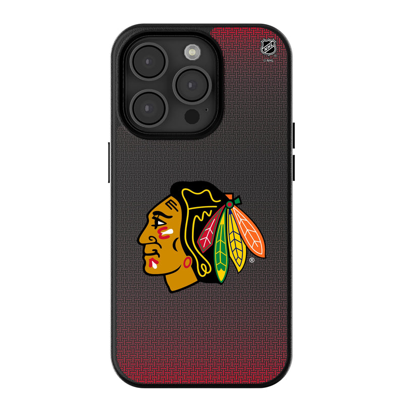 Chicago Blackhawks Linen iPhone MagSafe Compatible Phone Case