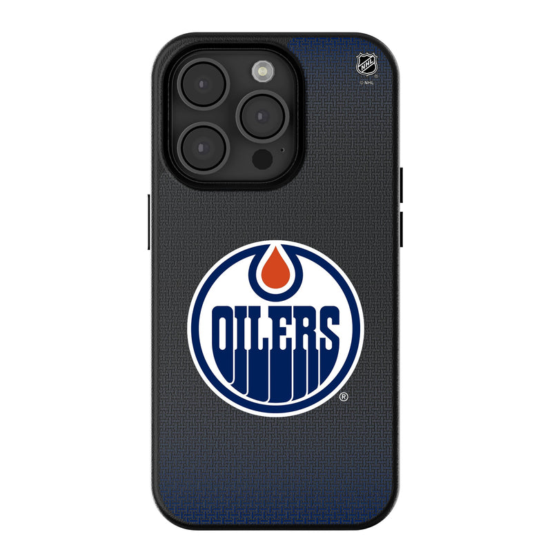 Edmonton Oilers Linen iPhone MagSafe Compatible Phone Case