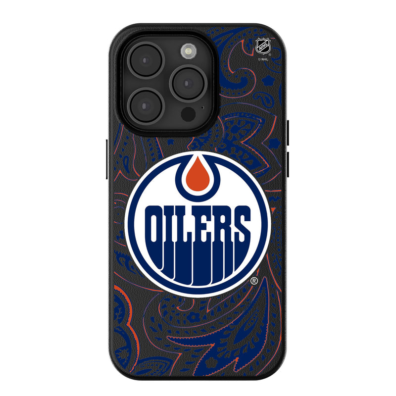 Edmonton Oilers Paisley iPhone MagSafe Compatible Phone Case