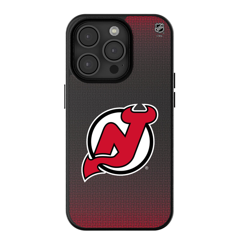 New Jersey Devils Linen iPhone MagSafe Compatible Phone Case