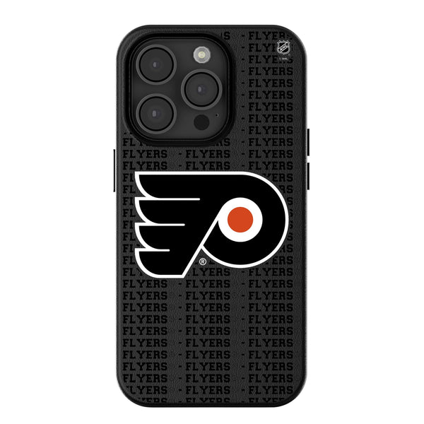 Philadelphia Flyers Text Backdrop iPhone MagSafe Compatible Phone Case